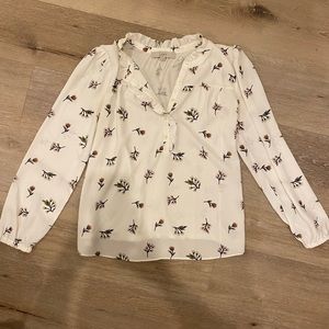 LOFT Floral Blouse